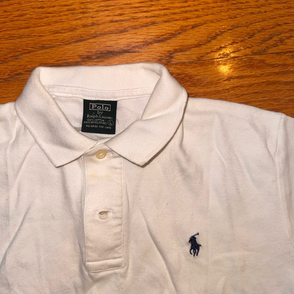 💜Polo by Ralph Lauren White Boy Classic Fit Polo Shirt - Picture 2 of 3
